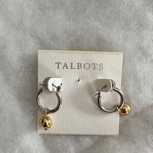 Talbots Two-Tone Hoop Earrings